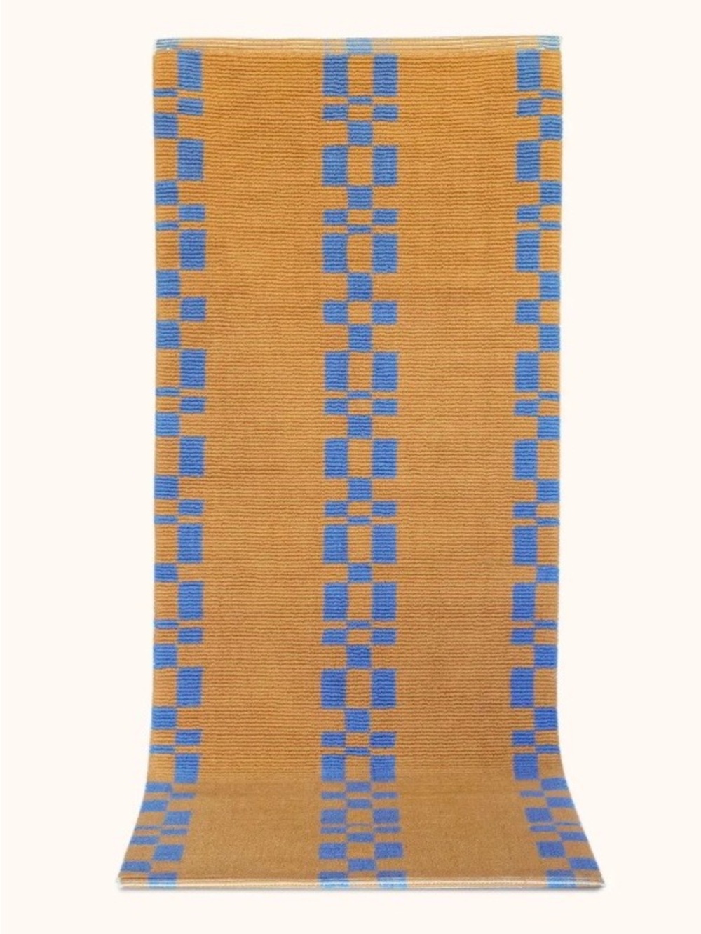 Morrow Softgoods Alina Runner Bath Mat in Azul / Camel - Picture 2 of 4